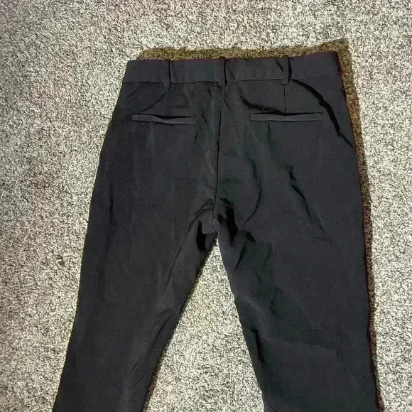 Massimo Dutti Women’s Slim Business Casual Pants Black Size 4 Stretch Ankle Zip - Picture 14 of 15